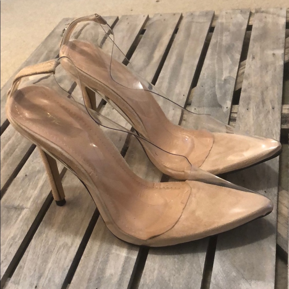Clear heels